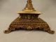 19thc Antique Victorian Winged Putti Bronzed Ram & Queen Lady Bust Mantel Ewer Metalware photo 8