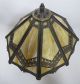Antique Bradley & Hubbard Nouveau Cast Iron Slag Glass Lamp Arts & Crafts Nr Yqz Lamps photo 3