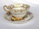 Stanley 180a/11 Three Roses Tea Cup & Saucer Floral - Gold Rim - Footed (1086) Cups & Saucers photo 2