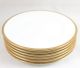 6 Tiffany &co Coalport China Z6082 Salad Side Plates Raised Gold Encrusted White Plates & Chargers photo 1