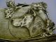 Figural Bronze Dish Dresser Or Soap Dish Footed Great Dane Dog Metalware photo 1