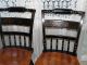 3 Vintage L Hitchcock Solid Maple Black Stenciled Dining Chairs Post-1950 photo 2
