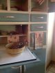Antique Hoosier Style Painted Kitchen Cabinet Hutch 1900-1950 photo 1