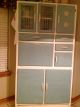 Antique Hoosier Style Painted Kitchen Cabinet Hutch 1900-1950 photo 5