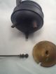 Vintage Antique Cast Iron And Brass Fire Starter Pot Pumice Stone Hearth Ware photo 1