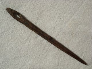 Ancient Roman Iron Sewing Needle Hand Forged 3rd /4th C Ultra Rare photo