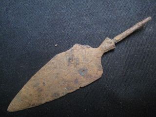 Ancient Roman Iron Arrowhead Long 89mm photo