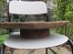 Rare Antique Primitive Very Old Wooden Round Ottoman Dinning Table Primitives photo 1