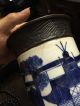 Antique Chinese Blue And White Big Porcelain Pot Asian China Pots photo 6