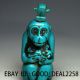 Chinese Hand - Carved Turquoise Snuff Bottle—monkey Snuff Bottles photo 1
