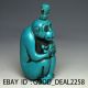 Chinese Hand - Carved Turquoise Snuff Bottle—monkey Snuff Bottles photo 2