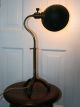 Vintage Antique Industrial Faries Brass Lamp Machine Age Light Hubbell Shade Lamps photo 4