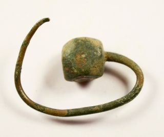 Authentic Byzantine Bronze Earring - Ad 900 photo