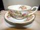 Clarence Bone China White/pink Floral Teacup And Saucer Made In England - Pretty Cups & Saucers photo 2