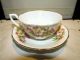 Clarence Bone China White/pink Floral Teacup And Saucer Made In England - Pretty Cups & Saucers photo 6