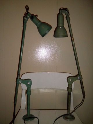Articulated Vintage Industrial Sunco Lamps Mid Century Modern Eames Era photo