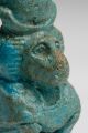 Ancient Egyptian Faience Amulet / C.  300 Bc / Thoth As Baboon Moon Disk Crown Egyptian photo 5