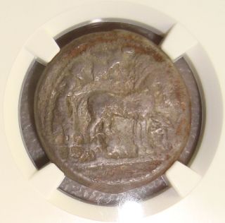 485 - 465 Bc Sicily,  Syracuse Hieron I Ancient Greek Silver Tetradrachm Ngc F photo