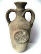 Rare Biblical Jerusalem Antique Jar Holy Land Roman Clay Herodian Pottery Jug Holy Land photo 1
