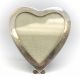 American Sterling Silver Heart Form Photo Frame C1950 W/ Green Velvet Easel Back Other Antique Sterling Silver photo 1