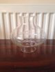 Vintage Clear Glass Etched Oil Lamp Chimney / Shade,  Vesta Style,  4.  5cm Fitter 20th Century photo 1