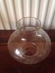 Vintage Clear Glass Etched Oil Lamp Chimney / Shade,  Vesta Style,  4.  5cm Fitter 20th Century photo 2