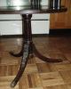 Vintage Wooden 2 - Shelf Scalloped Occasional Table With Brass Claw Feet - Rehabber Post-1950 photo 2