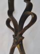 Antique Fancy Brass Coal Or Ember Tongs,  Cooking,  Fireplace Tool,  C 1850 Hearth Ware photo 3