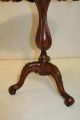 Italian Hand Made Rosewood Carved Round Side End Table 1900-1950 photo 6