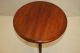 Italian Hand Made Rosewood Carved Round Side End Table 1900-1950 photo 8