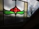 Victorian Stained Glass Window Panel,  Art Nouveau,  Floral Motif 1900-1940 photo 2