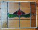 Victorian Stained Glass Window Panel,  Art Nouveau,  Floral Motif 1900-1940 photo 3