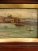 Antique 19thc J.  Lacelles Williamson Broadstairs Morning English Harbor Painting Other Maritime Antiques photo 3