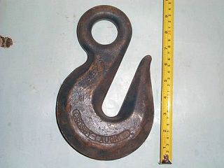 Vintage Industrial Cast Iron Crosby Laughlin Barn Hook Monster Truck Hitch Large photo