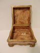 Vintage Wood Florentine Pink Dresser Box On Legs Made Italy Boxes photo 1