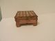 Vintage Wood Florentine Pink Dresser Box On Legs Made Italy Boxes photo 3
