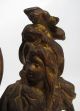 Antique 19th C Waterbury Bronze Dore Victorian Desk Clock Figural Girl &rope Yqz Clocks photo 9