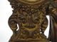 Antique 19th C Waterbury Bronze Dore Victorian Desk Clock Figural Girl &rope Yqz Clocks photo 5
