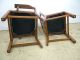 4 Antique Stickley Arts Crafts Era Quartersawn Honey Oak Dining Chairs 1900-1950 photo 6