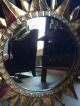 Vintage Ethan Allen Sunburst Mirror - Antique Gold Wood Frame 23 