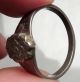 Ancient Silver Medieval Byzantine Ring With Eagle Jewelry Artifact 1200ad I48950 Byzantine photo 3