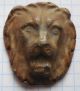 Roman Lead Pad In The Form Of A Lion ' S Head Vf, Roman photo 2