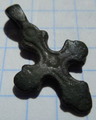 Viking Period Bronze Small (children) Cross 1000 - 1200 Ad Vf, photo