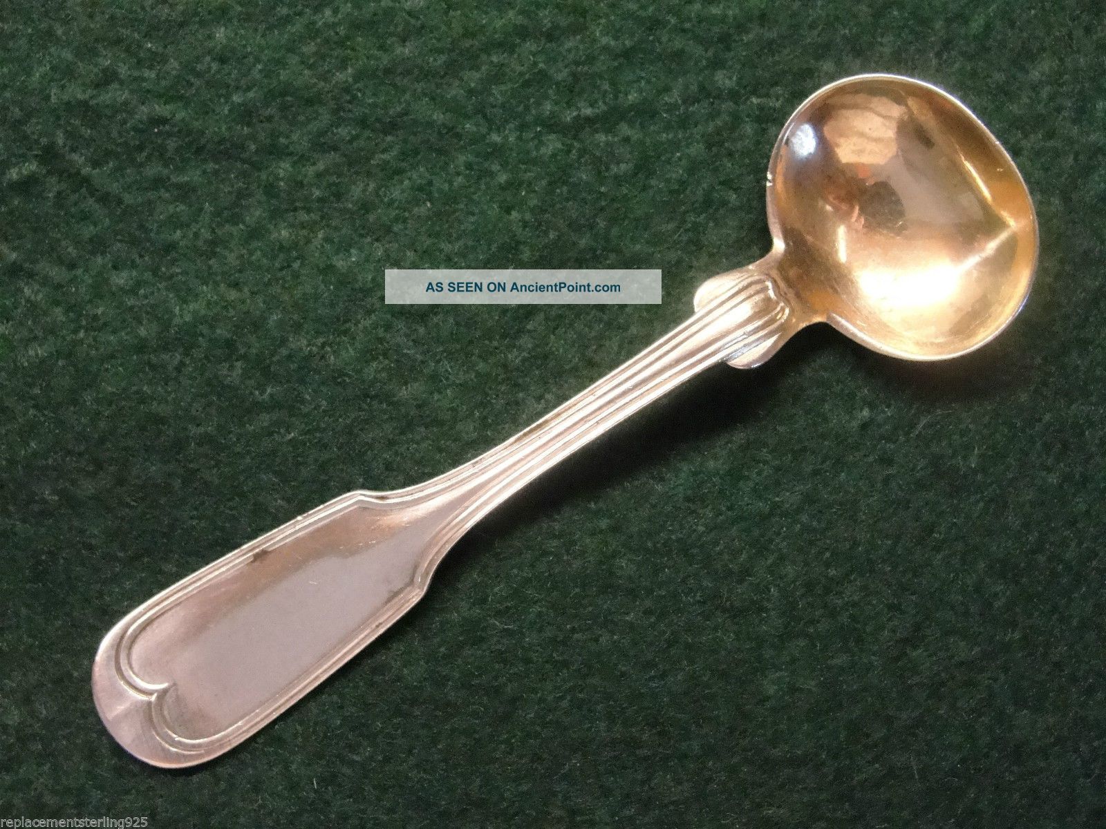 Coin Silver Wood & Hughes York,  Ny Master Salt Spoon,  1845 Coin Silver (.900) photo