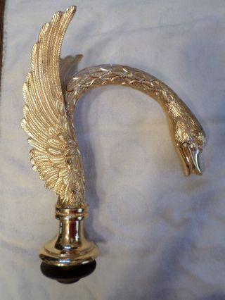 Antique Gold - Plated Swan Bathroom Tub Faucet And Handles Phylrich (?) photo