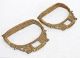 Antique Hand Crafted Brass Engraved Horse Saddle Stirrups Pair Vpa249 India photo 1