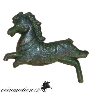 Rare Roman Bronze Horse Statue 300 - 400 Ad photo