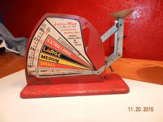 Vintage 1950 ' S Jiffy Way Egg Scale Made In Usa Pat.  2205917 Owatonna,  Minn photo