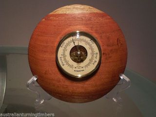 Mackay Cedar Wood Turned Wall Barometer photo