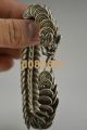Collectible China Handwork Tibet Silver Carving Dragon Bracelet Other Antique Sterling Silver photo 1